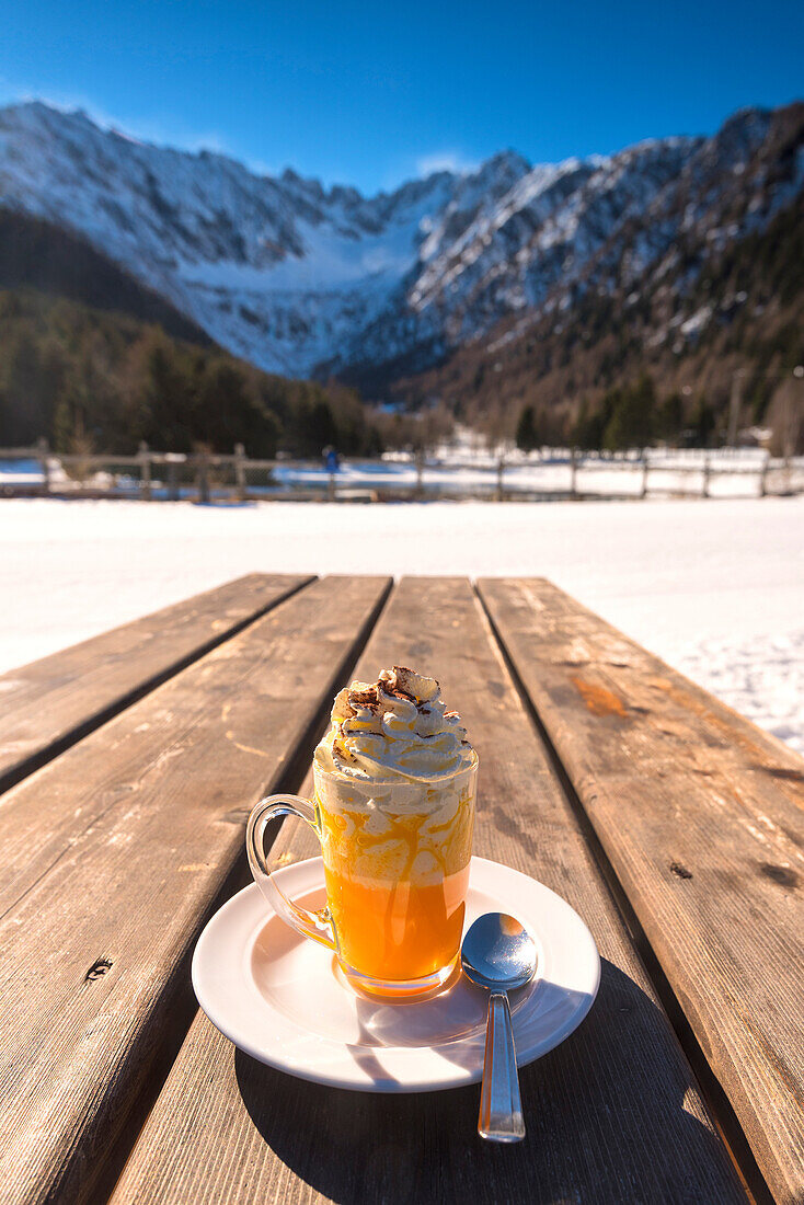 Winter in Adamello park, Lombardy district, Brescia province, Italy.