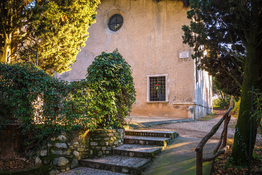 San Fermo church, San Felice del Benaco, Garda Lake, Brescia Province, Lombardy, Italy