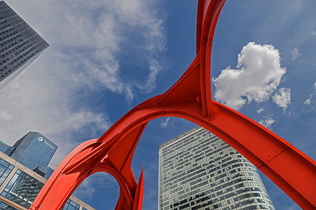 La Defense, Paris, France, Europe. La Defense business district