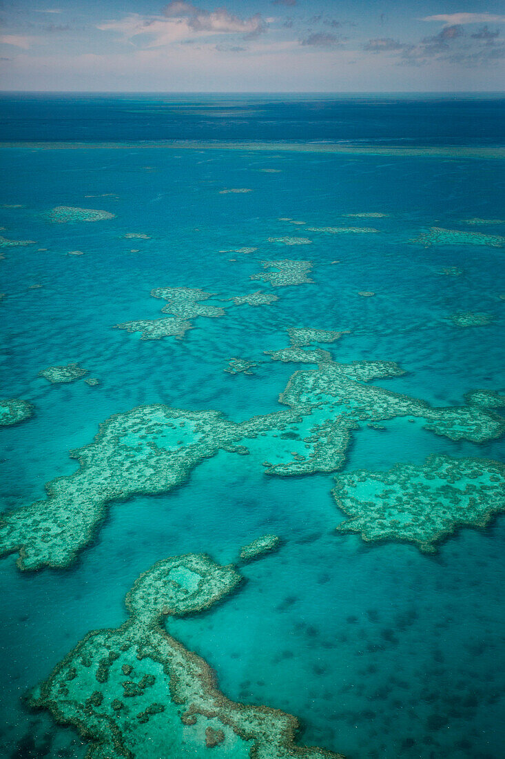 Great Barrier Reef, Queensland, Australia. Aerial View