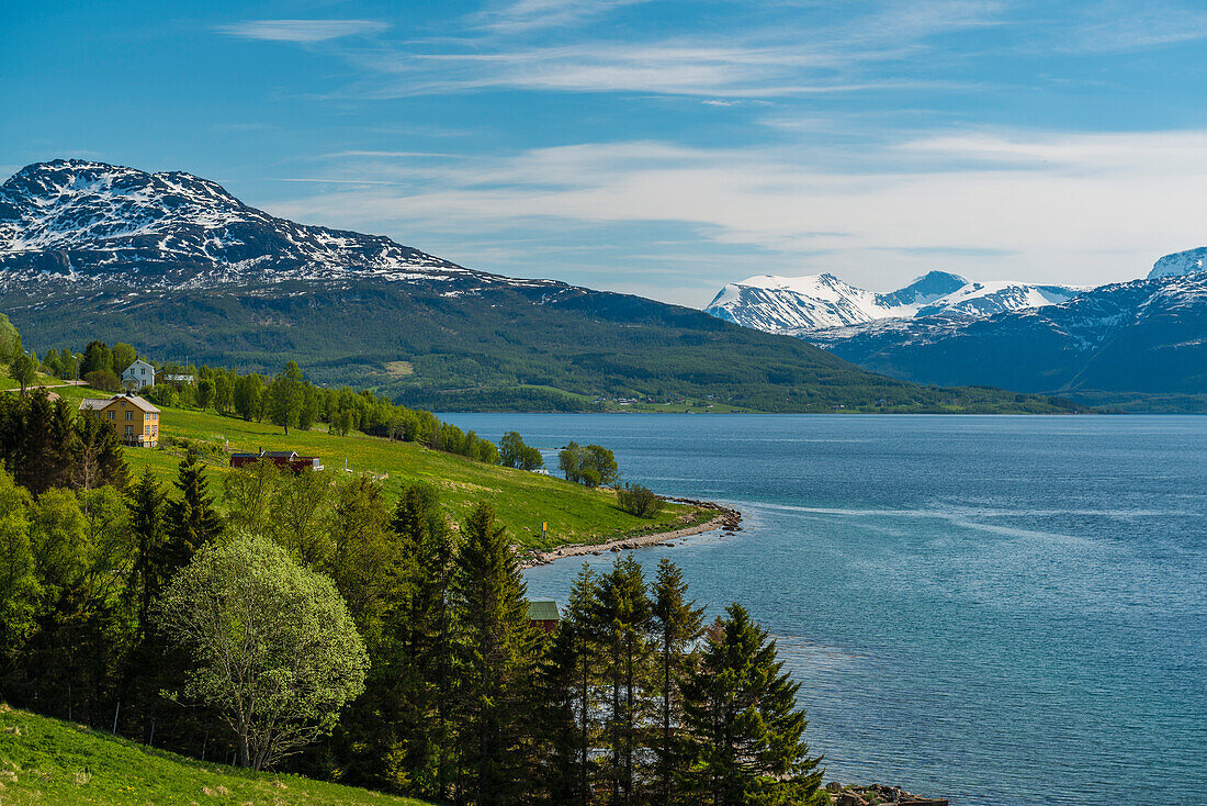 Frühling in Laupstad, Andorja, Norwegen