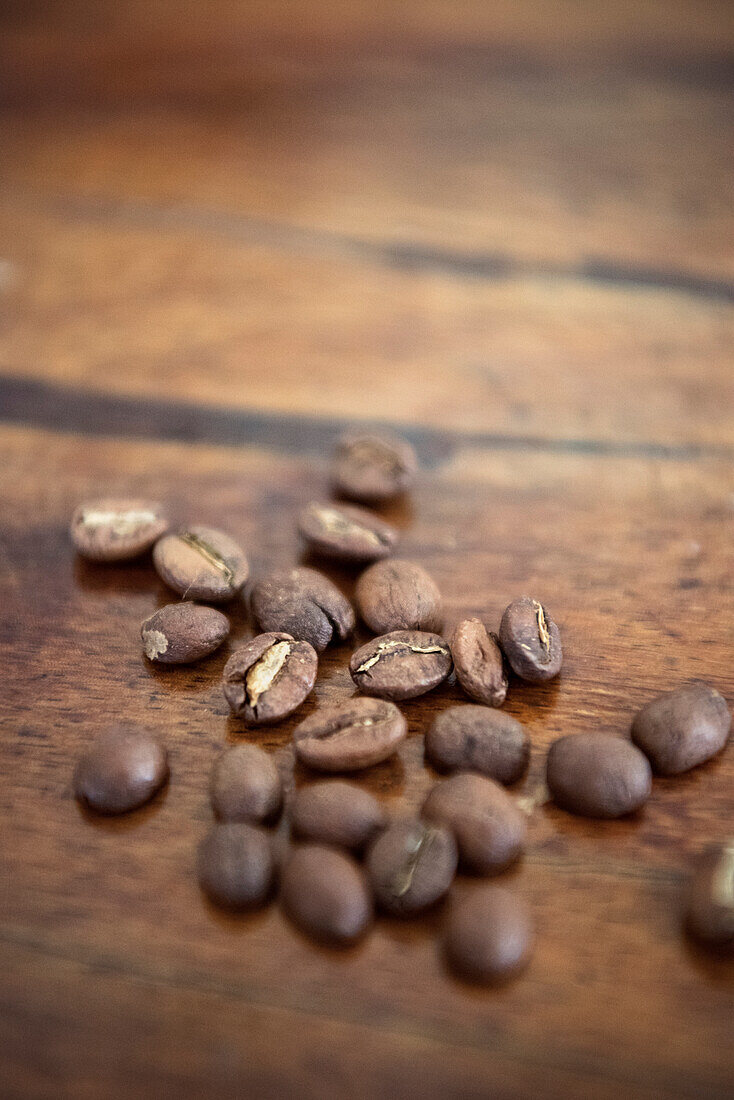 roasted coffee beans, Hacienda Venecia around Manizales, UNESCO World Heritage Coffee Triangle, Departmento Caldas, Colombia, Southamerica