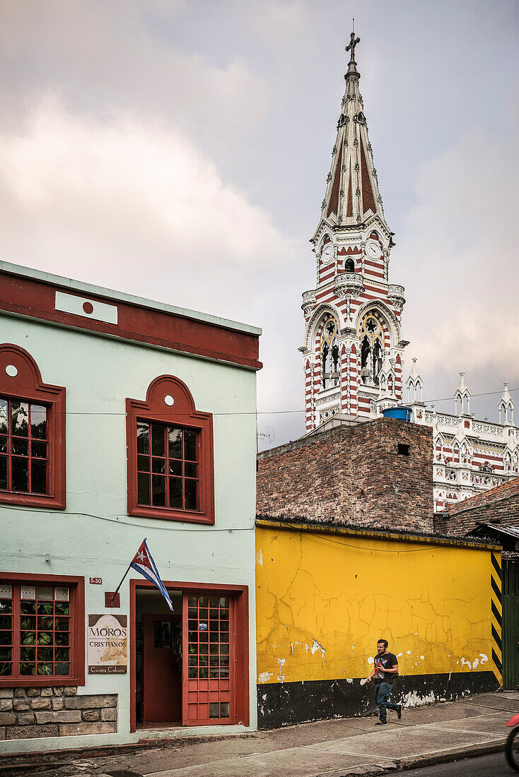 Santuario Nuestra Señora del Carmen church tower, capital Bogota, Departmento Cundinamarca, Colombia, Southamerica