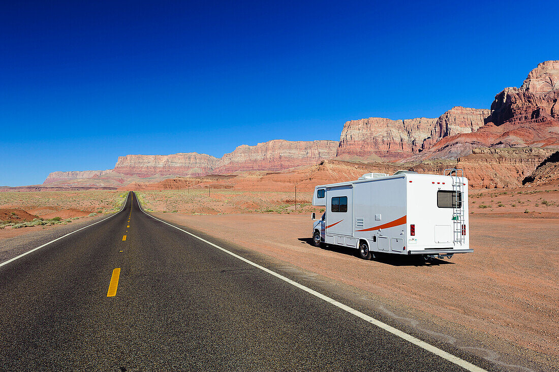 travelling in a Camper van through Arizona, USA