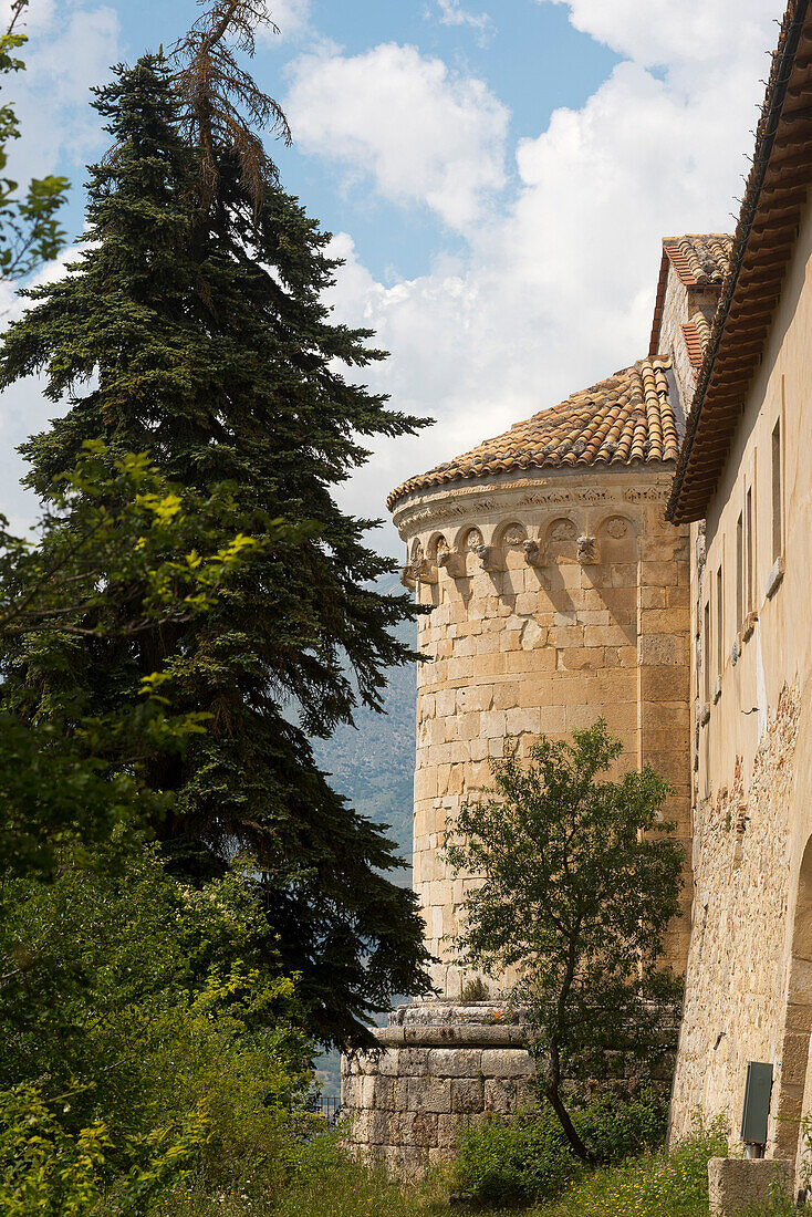 Die Kirche San Pietro ad Albe, Alba Fucens, Abruzzen, Italien