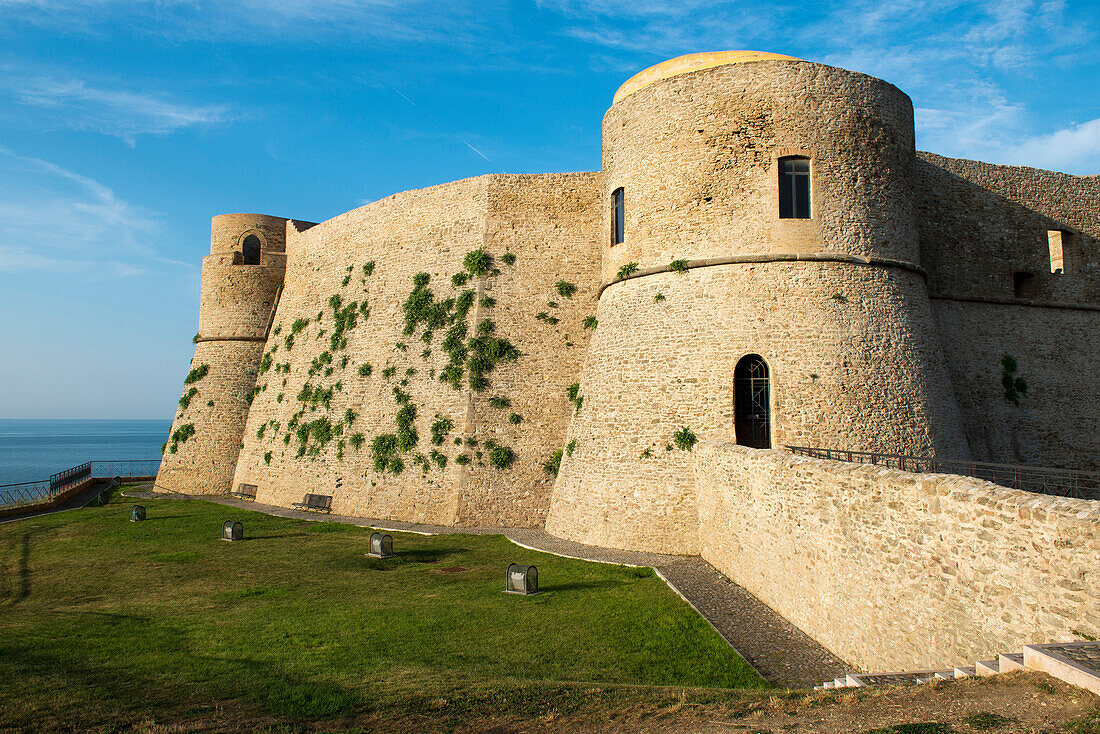 The castle of the port city of Ortona at the Adriatic Coast