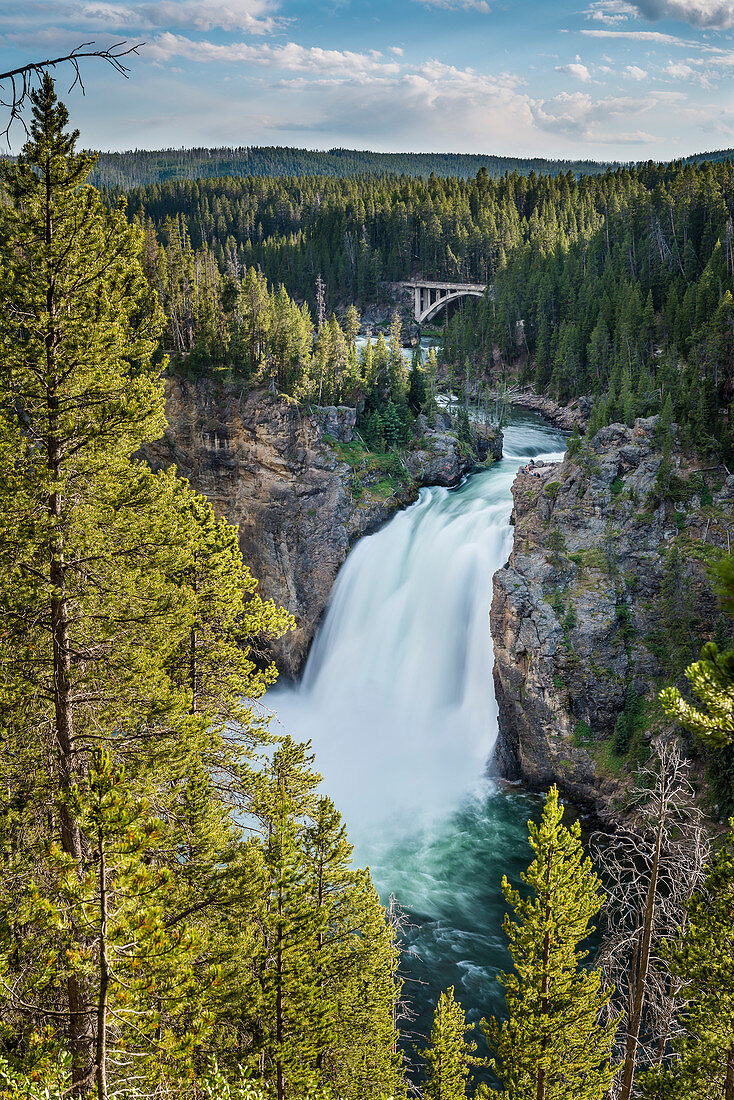 Upper Yellowstone fall, Yellowstone Nationalpark, Wyoming, USA