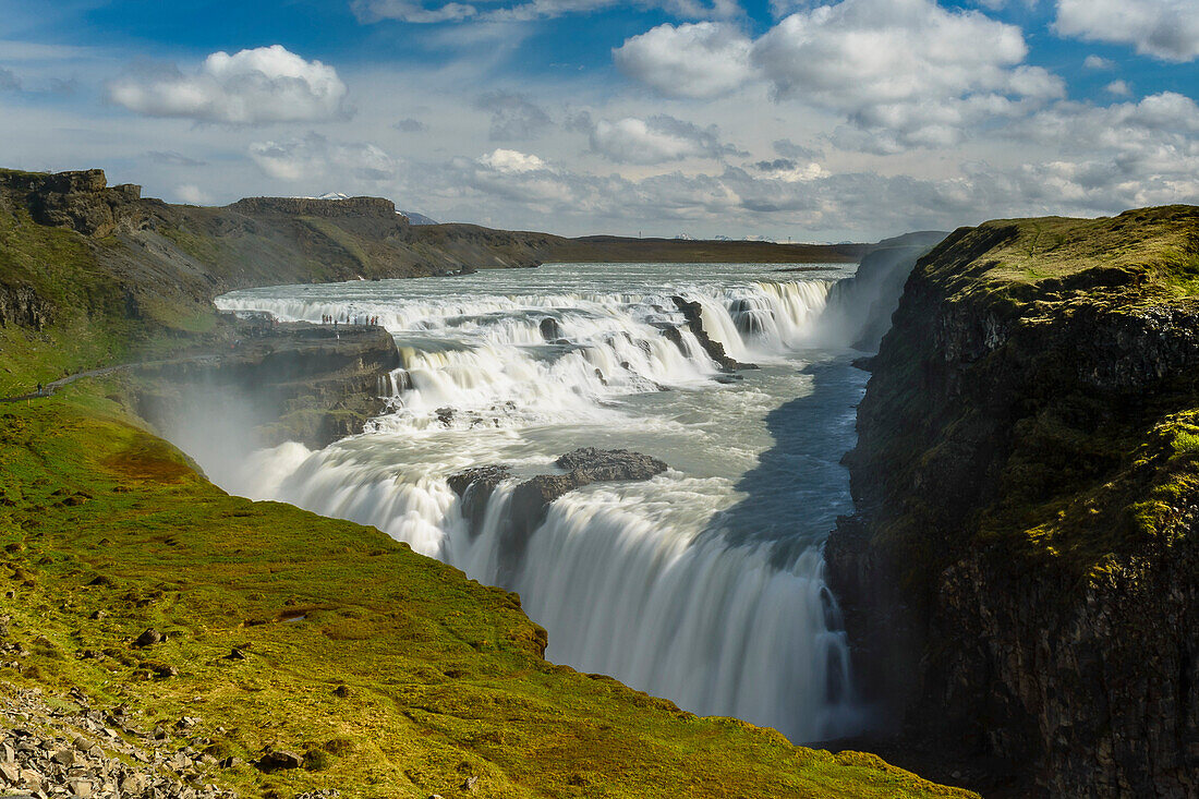 Gulfoss Wasserfall, Haukadalur, im Süden Islands