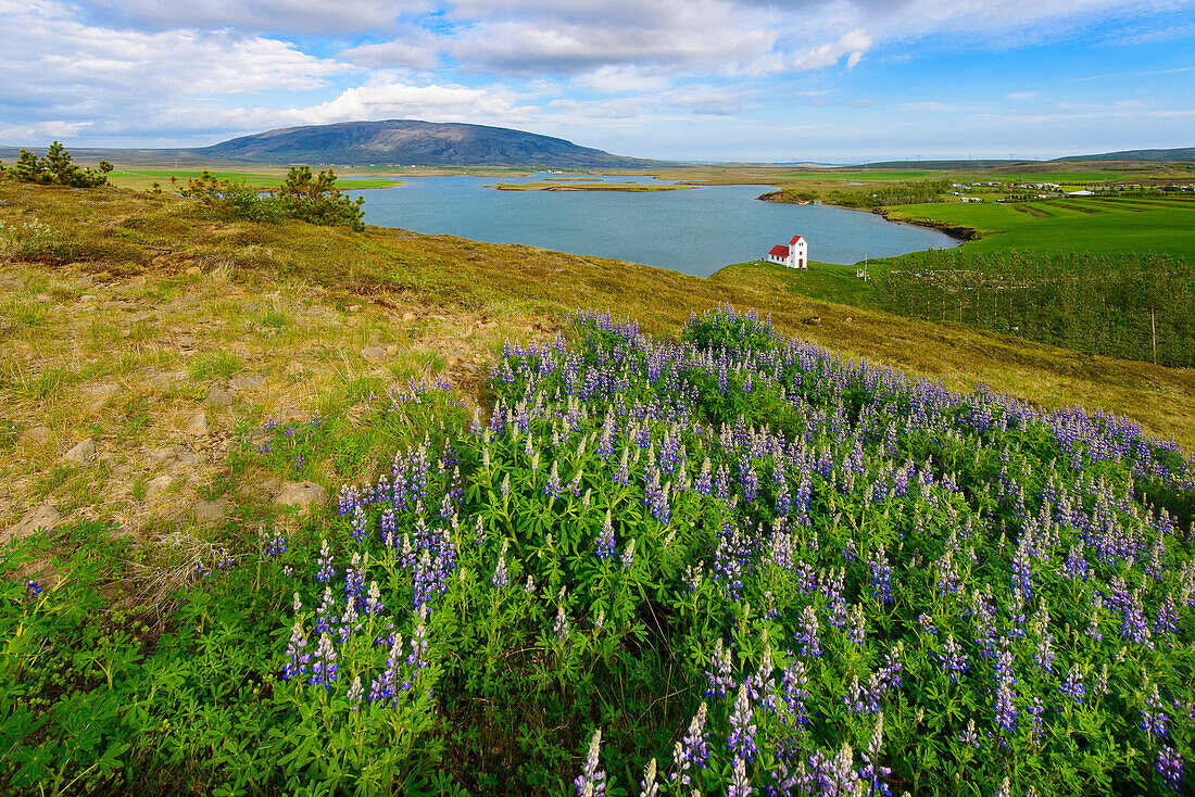 Kapelle am Þingvallavatn See, Island