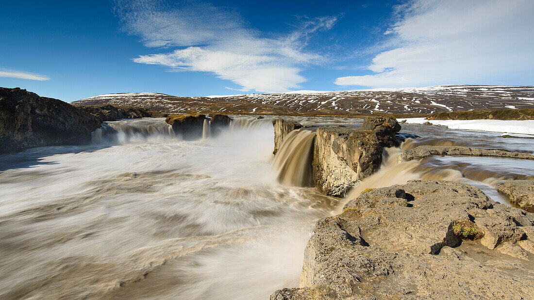 Godafoss waterfall near the village of Pingeyjarsveit, northern part of Iceland