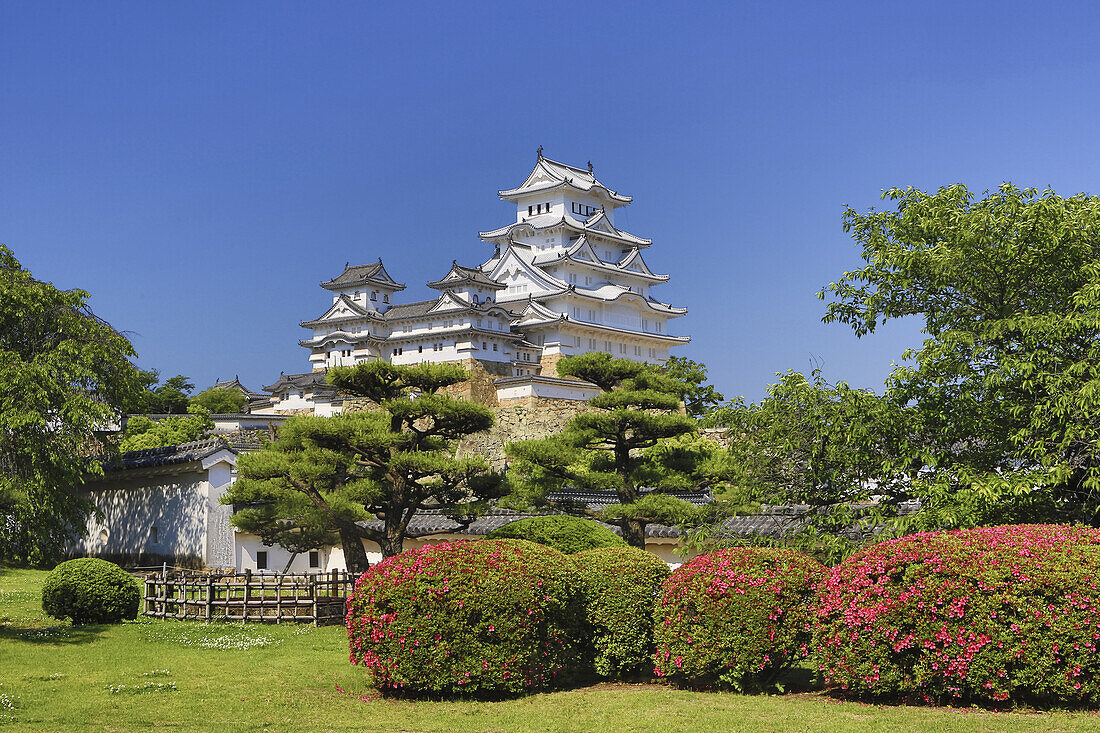Japan, Hyogo Province, Himeji City, Himeji Castle, Shirazaki Jo