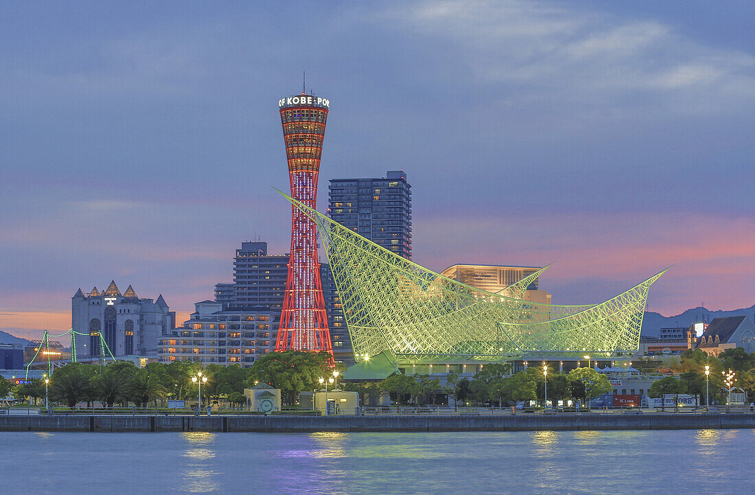 Japan, Kobe City, Kobe Port Skyline, Kobe Tower