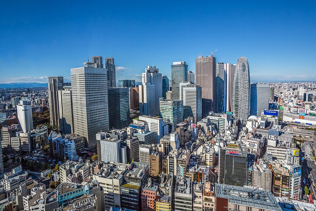 Japan, Tokyo City, Shinjuku District, Shinjuku Westside skyline