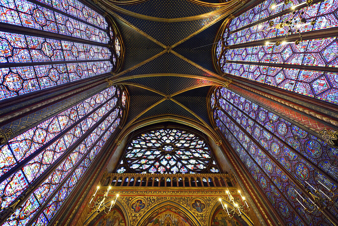 Europe, France, la Sainte Chapelle in Paris.