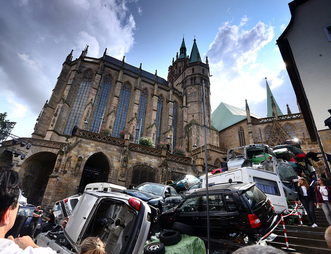 Domstufen-Festspiele, Domplatz, Erfurt, Thüringen, Deutschland