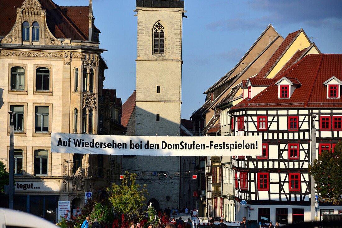 am Domplatz, Erfurt, Thüringen, Deutschland