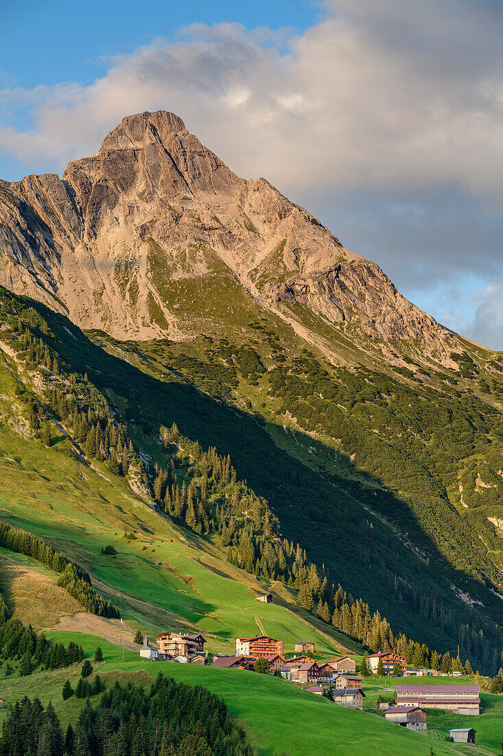 Biberkopf über Lechleiten, Lechleiten, Lechtal, Allgäuer Alpen, Vorarlberg, Österreich