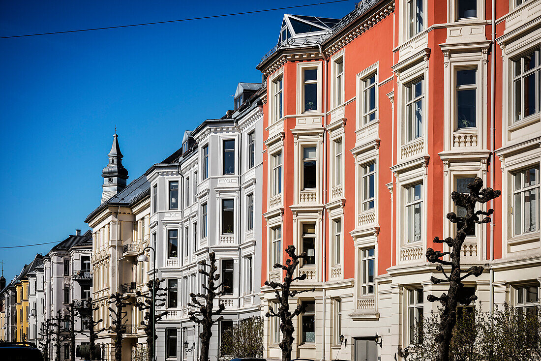 historische Architektur in den Straßen von Oslo, Norwegen, Skandinavien, Europa
