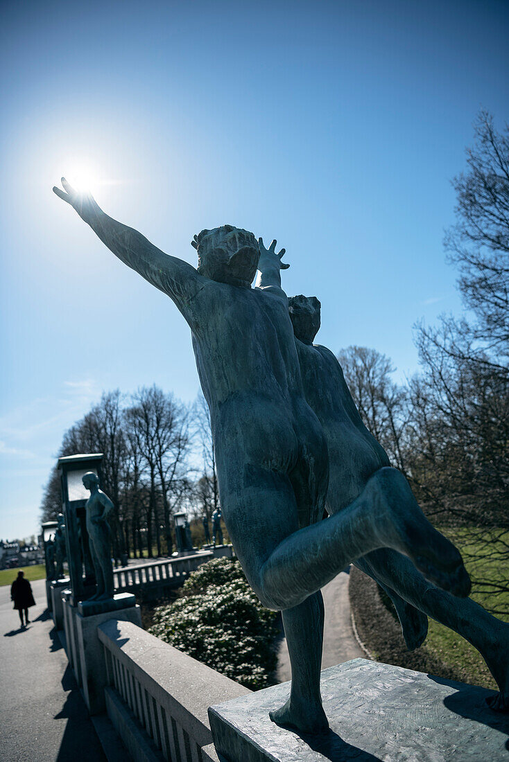 Vigelandsparken, sculpture park of sculptor Gustav Vigeland, Frogner Park, Oslo, Norway, Scandinavia, Europe