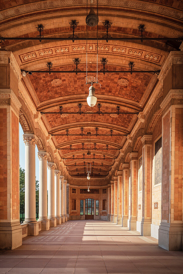 Trinkhalle with its Corinthian Pillars, Baden-Baden, spa town, Baden-Wuerttemberg, Germany