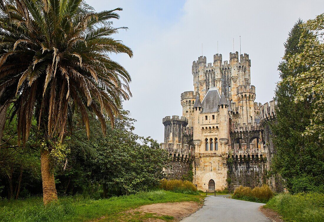 Castillo de Butrón, Gatika, Bizkaia, Baskenland, Spanien, Europa