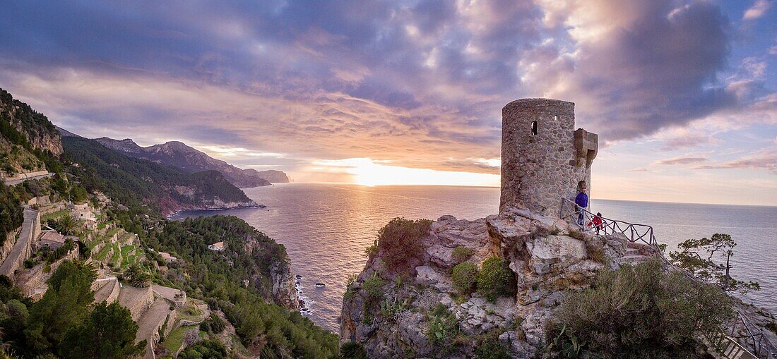 Torre des Verger, Mirador de ses Ã. nimes, Banyalbufa, Paraje natural de la Serra de Tramuntana, Mallorca, balearic islands, Spain.