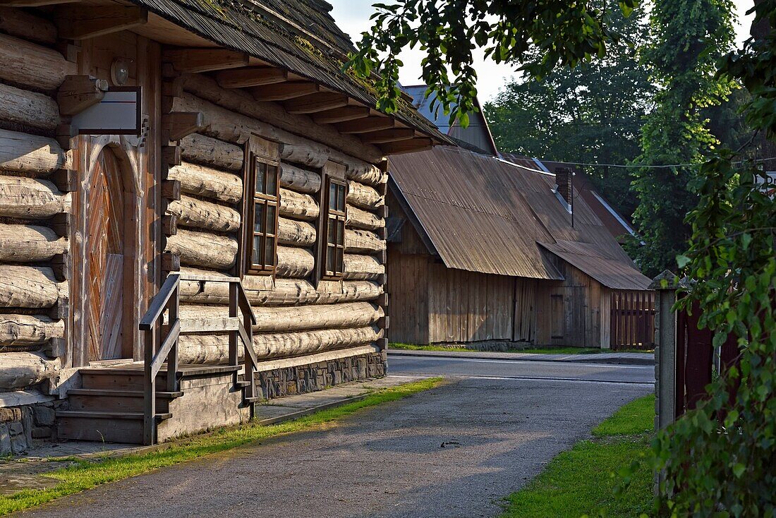 Dorf Chocholow, Region Podhale, Woiwodschaft Kleinpolen, Polen, Mitteleuropa.