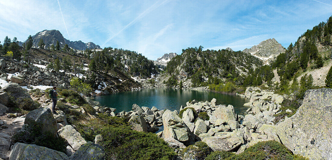 Das Val de Gerber im Parc National d'Aigüestortes i Estany de Sant Maurici, Spanische Pyrenäen, Val d'Aran, Katalonien, Spanien