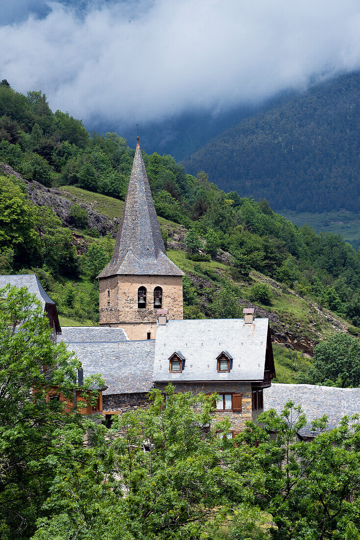 The mountain village of Cassau in the Val d'Aran