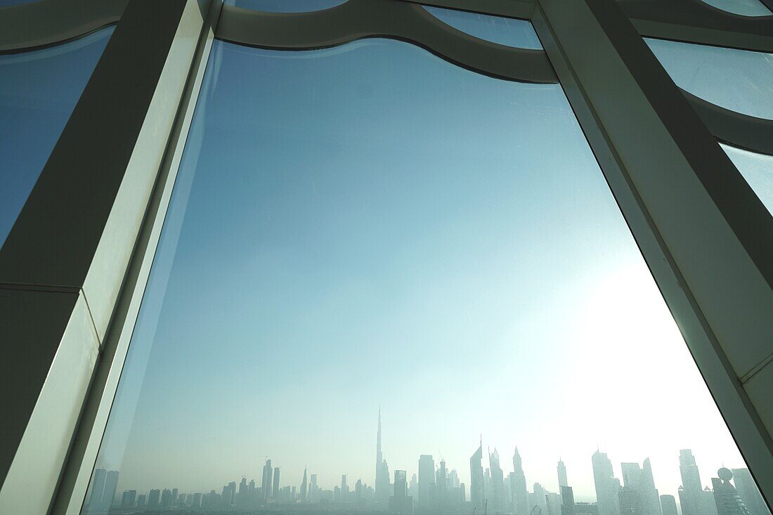 Dubai Frame, Zaabel Park, Skyline, Dubai, VAE, Vereinigte Arabische Emirate