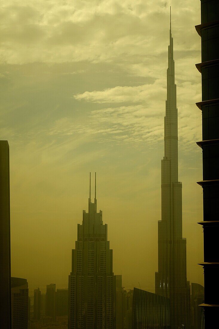 Ausblick, Burj Khalifa, Hochhäuser, Dubai, VAE, Vereinigte Arabische Emirate