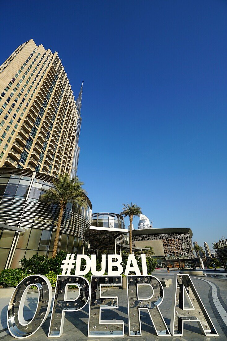 Oper, Opernhaus, Burj Khalifa, Downtown, Dubai, VAE, Vereinigte Arabische Emirate
