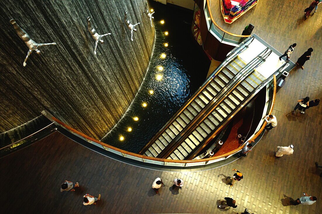 Waterfall, Dubai Mall, Downtown, Dubai, UAE, United Arab Emirates