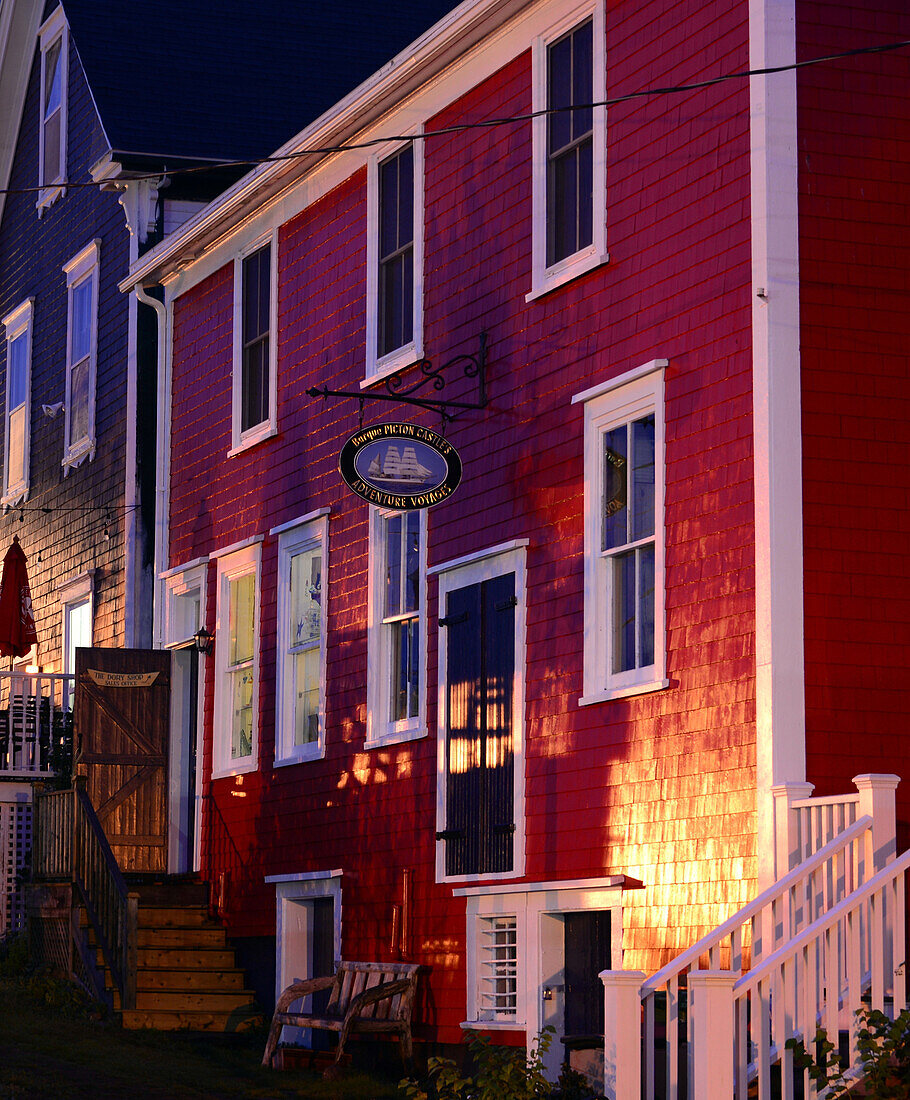in the evening in Lunenburg, Nova Scotia, Canada