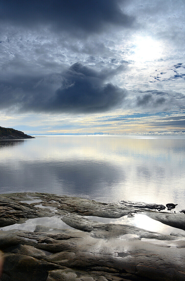 am St. Lawrence River bei Tadoussac am St. Lawrence River, Quebec, Ost Kanada