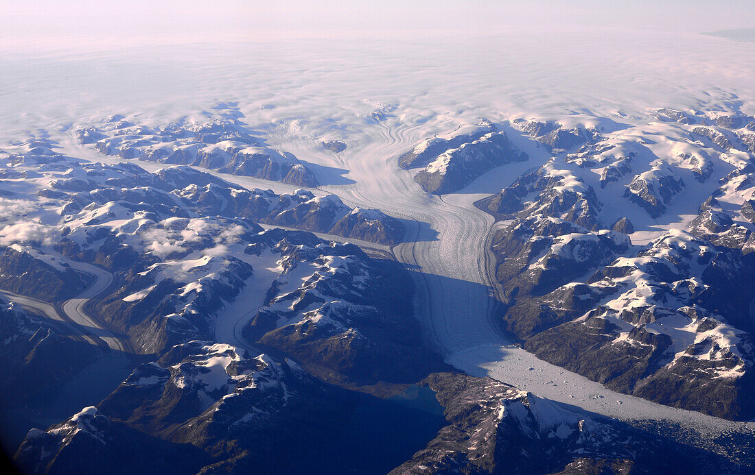 eastcoast from a plane, Greenland