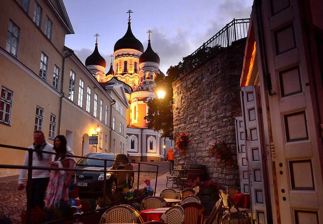 At Alexander Nevski Catedral on the Catedral hill, Tallinn, Estonia