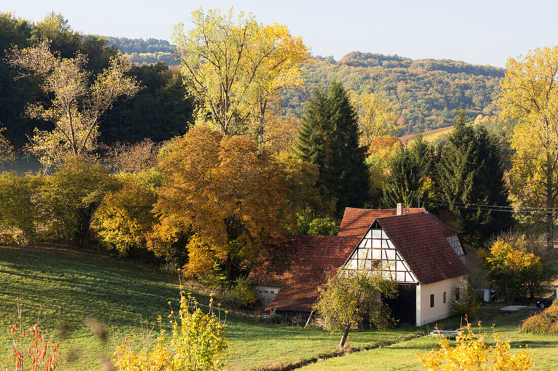 Alte Mühle bei Retzstadt, Unterfranken, Bayern, Deutschland