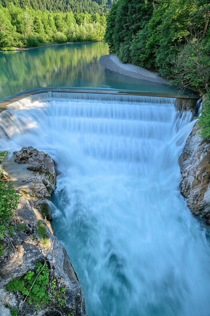 Lechfall, Füssen, Lechweg, Schwaben, Bayern, Deutschland