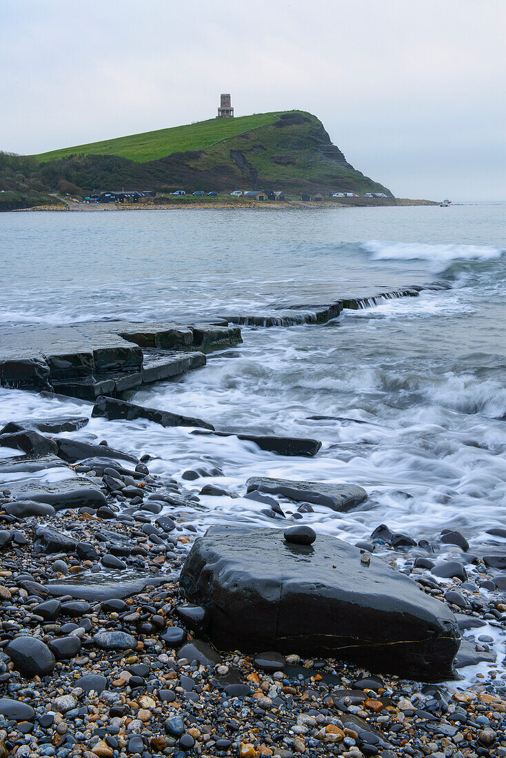 rocky beach at Jurassic coast, Dorset, England