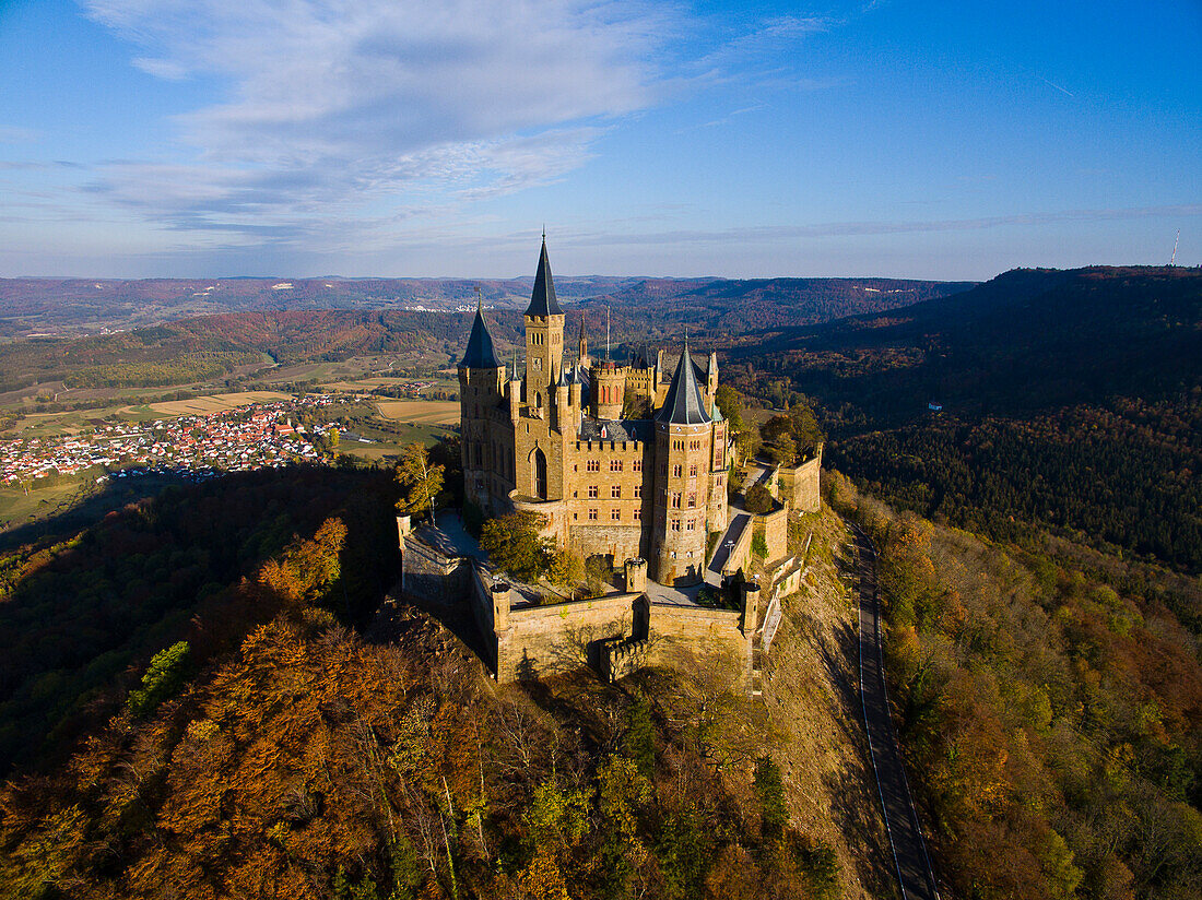 Burg Hohenzollern, Schwäbische Alb, Hechingen, Baden-Württemberg, Deutschland