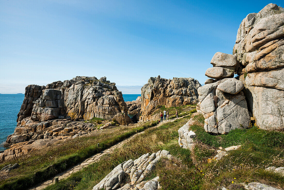 La Gouffre, Plougrescant, Côte de Granit Rose, Cotes d'Armor, Brittany, France