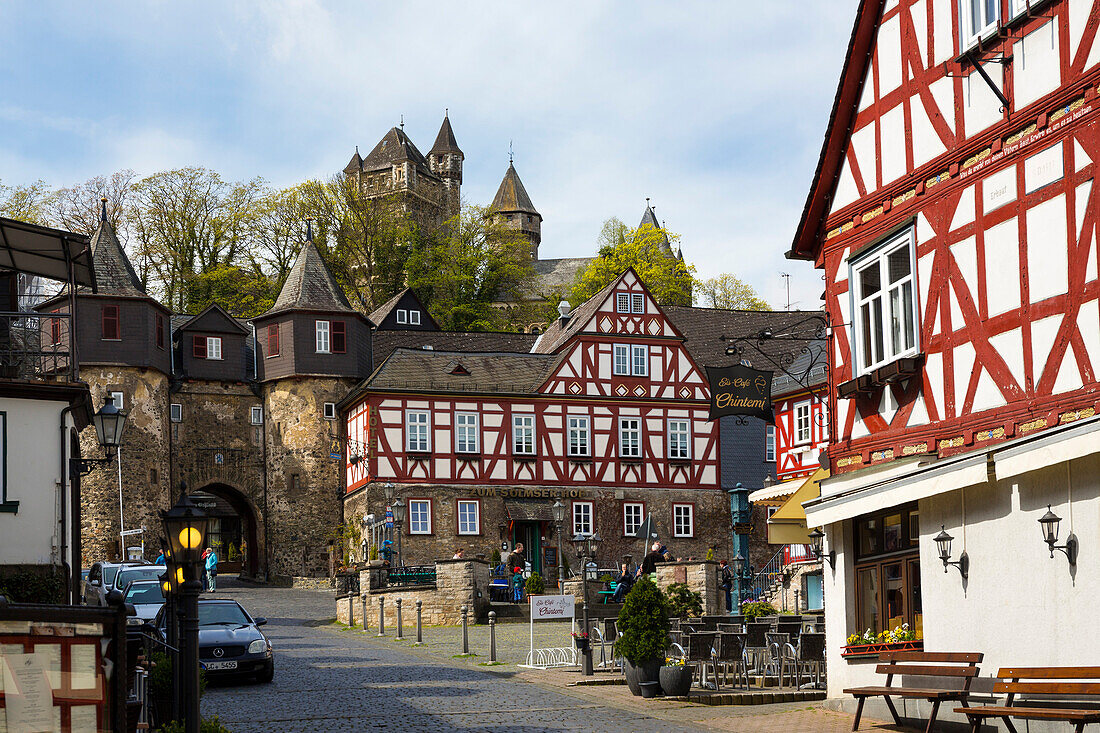 Stadt Braunfels mit Schloss, Hessen, Deutschland