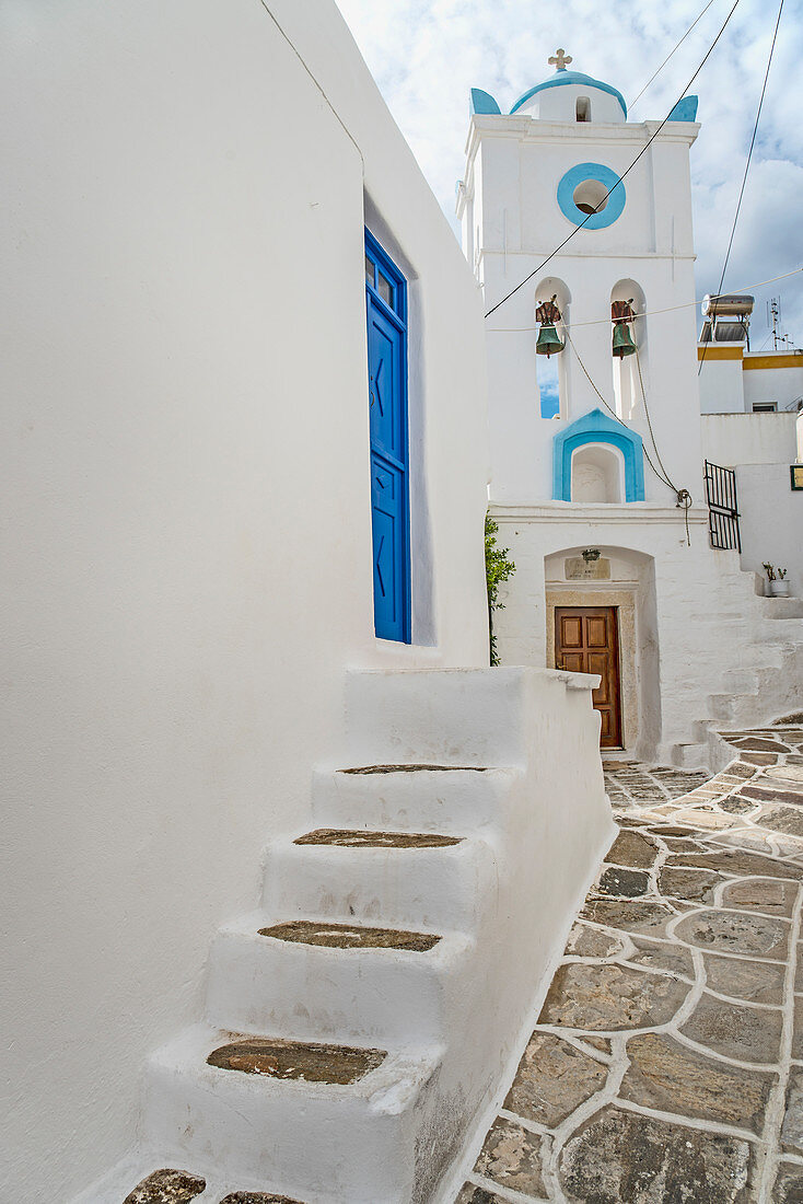 TRADITIONAL GREEK CHURCH IN LEFKES, PAROS, GREECE