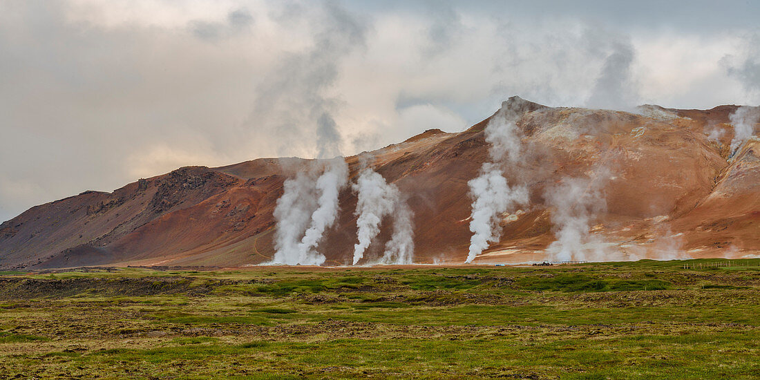 Geothermisches Gebiet Krafla, Hverir, Nordurland-Eystra, Nordisland, Island