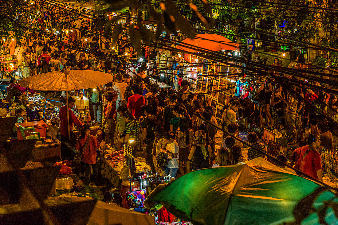 Nachtmarkt in Chiang Mai, Thailand