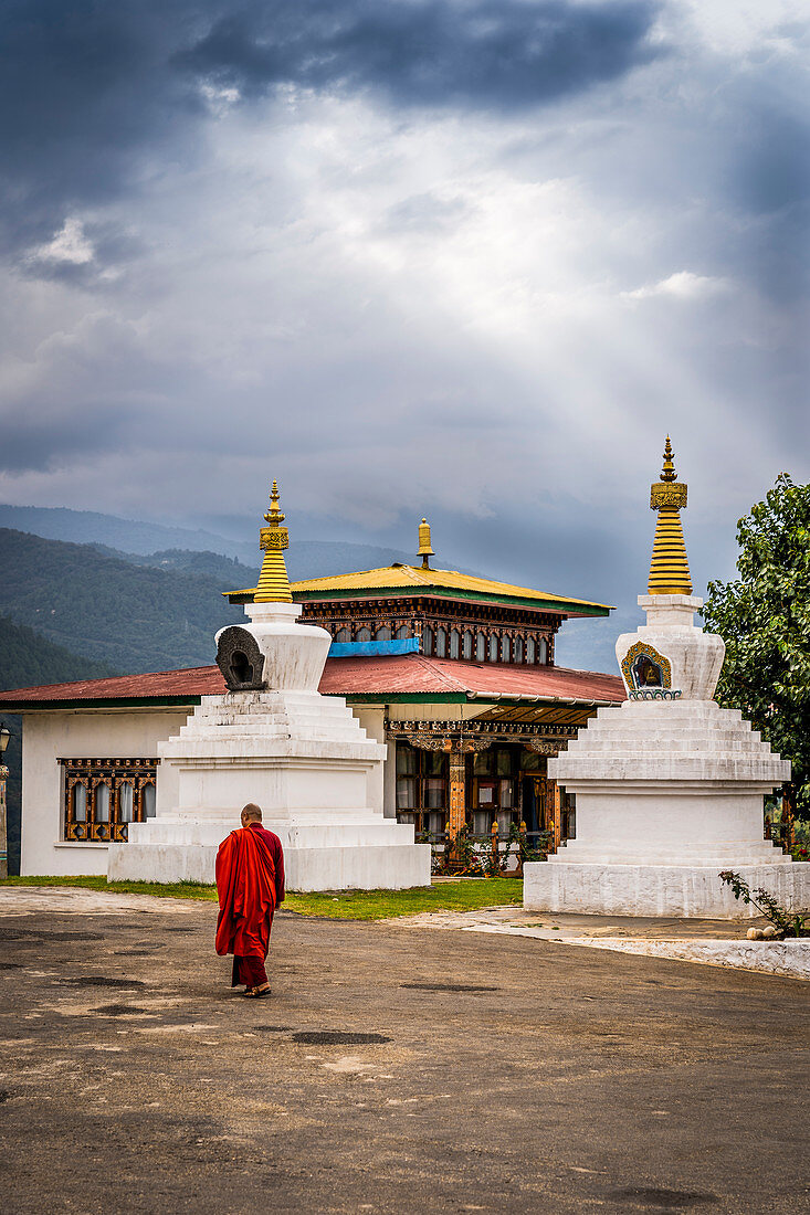 Sangchhen Dorji Lhuendrup Lhakhang Nunnery, Punakha, Bhutan, Himalayan Country, Himalayas, Asia, Asian.
