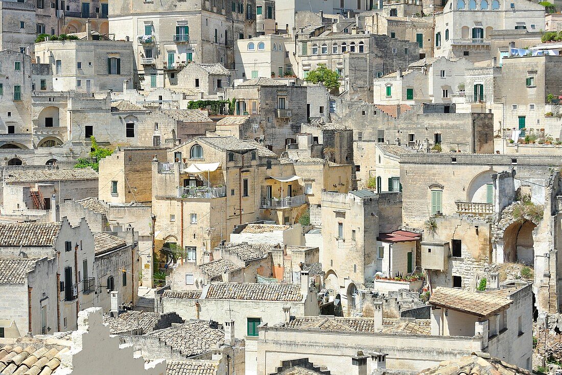 "Cityscape of ""Sassi"" in Matera, region of Basilicata, Italy, Europe"