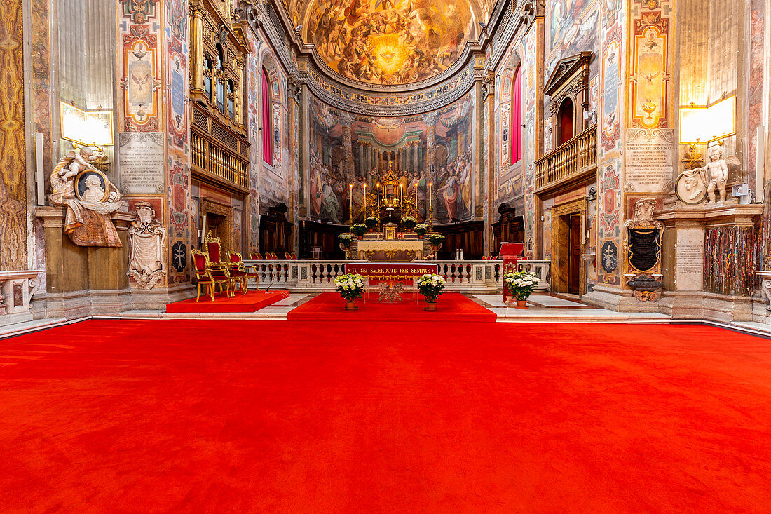 Die Apsis der Kirche des Heiligen Geistes , Rom, Italien, Europa