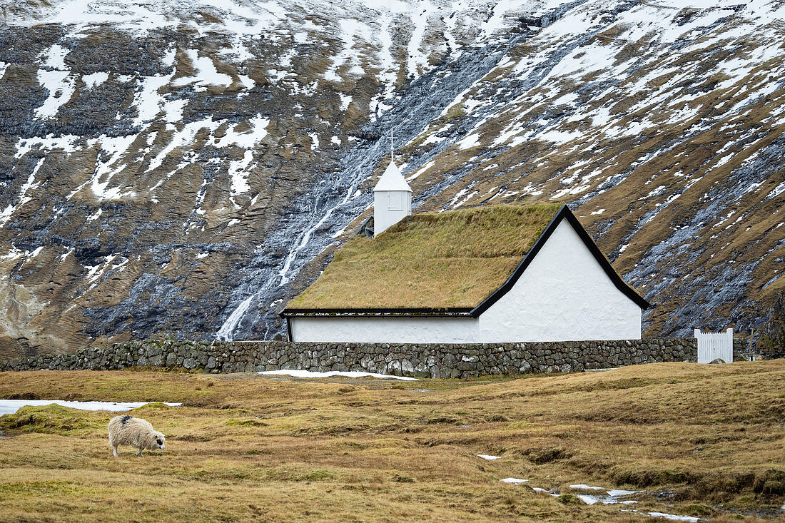 Saksunar Church (Saksun village, Streymoy island, Faroe Islands, Denmark)